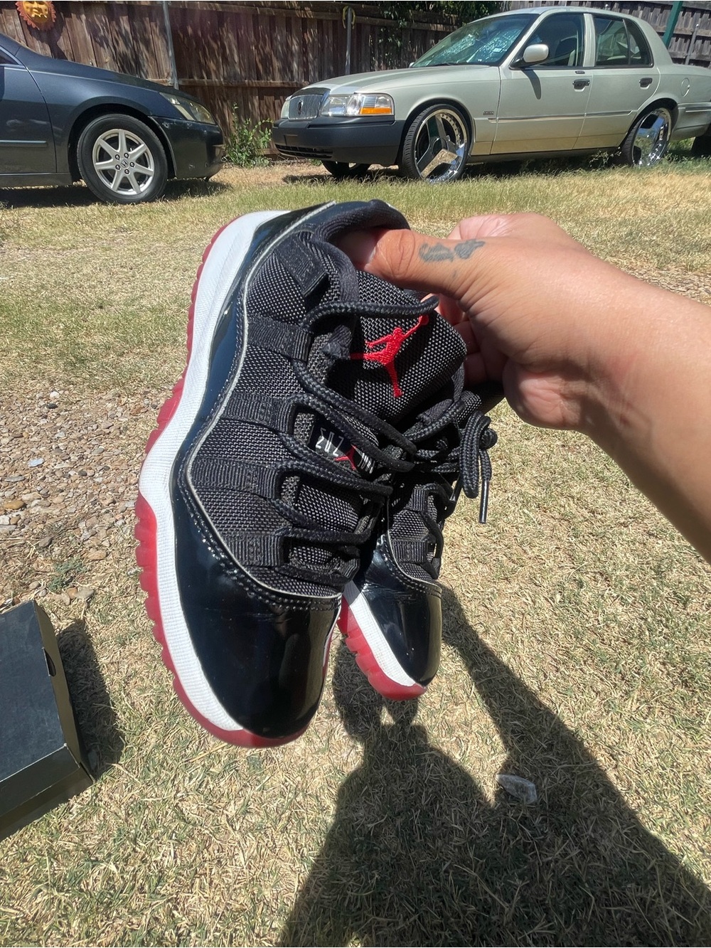 Jordan Men's Low-Top Sneakers in Black/Red/White